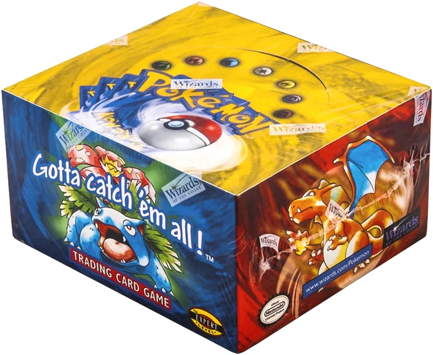 Sealed Pokémon Base Set booster box, the archetypal grail